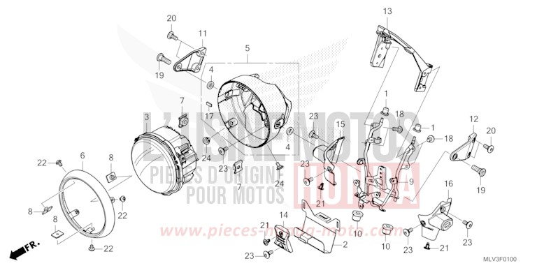 PROJECTEUR de CB1000F "Big One" GRAPHITE BLACK (NHB01) 2026